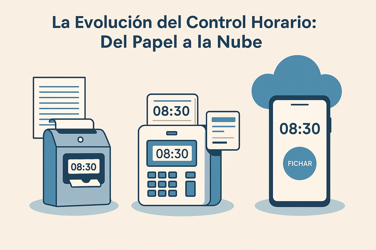 La Evolución del Control Horario: Del Papel a la Nube
